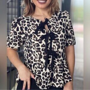 Leopard Print Women's Top